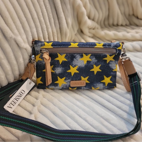 Consuela Starry Blue and Yellow Crossbody Bag - Picture 2 of 4